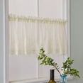 thumbnail image 6 of Bouanq Lace Valance Curtains for Windows White Embroideried Floral Curtains Valance Lace Cafe Curtain Sheer Window Valance Kitchen Curtain, 6 of 7