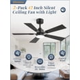 thumbnail image 2 of Fanbulous Juego de 2 Ventiladores de Techo de 42" con Luces y Control Remoto, 2 of 8