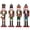 4Pcs (Drummer+Bugler+Swordsmen+Spear), variant on BXO 12 inch Nutcracker Soldier, Christmas Wooden Decorations Collectible Ornaments Party Tabletop Crafts Art Figures Festive Gift, Green, Spear