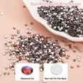 thumbnail image 5 of Uxcell SS8 Round Flatback Rhinestones 2.3-2.5mm Crystal Glass Gems Diamonds for DIY Crafts Clothes Shoes Nail Art Decoration, Yellow Blue 2880Pcs, 5 of 7