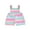 Colorful, variant on Suealasg Toddler Baby Girl Clothes Sleeveless Floral Stripe Print Romper Overalls Suspender Shorts Jumpsuit 1T 2T 3T 4T 5T Little Girls Summer Outfit Clothing