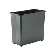 Safco Black Rectangular Wastebasket 27.5 Quart (Set of 3)