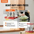 thumbnail image 2 of VEVOR Fruit Wine Press Manual Press for Wine Making 1.6 Gal/6L Stainless Steel, 2 of 9
