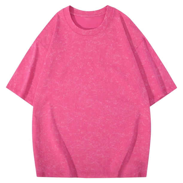 Blusas y camisas de manga corta con cuello redondo para hombre, blusas/camisetas casuales de verano a la moda de color liso con cuello redondo para hombre.