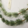 thumbnail image 5 of Guirnalda de ratán con forma de cinta de trinquete de paja de pino y agujas de Navidad de 5,5 m, guirnalda hecha a mano, decoraciones de 4 a 8 cm con cifrado, 5 of 5