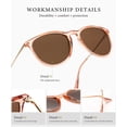 thumbnail image 6 of KALIYADI Cat Sunglasses Women Retro Polarized Sun Glasses with UV Protection for Women（3 Pack), 6 of 12