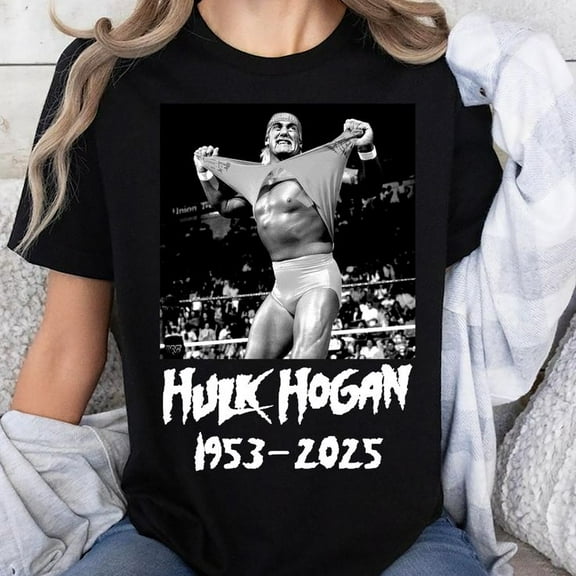 Unisex RIP Hulk Hogan - Legend Never Dies 1953-2025 T-Shirt, Sizes S-5XL, Tbun