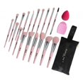 thumbnail image 4 of 18x Pinceles de Maquilje Cepillo de Polvo Brocha de + Bolsa + Pta rosa Zulema pinceles de maquillaje kabuki, 4 of 7