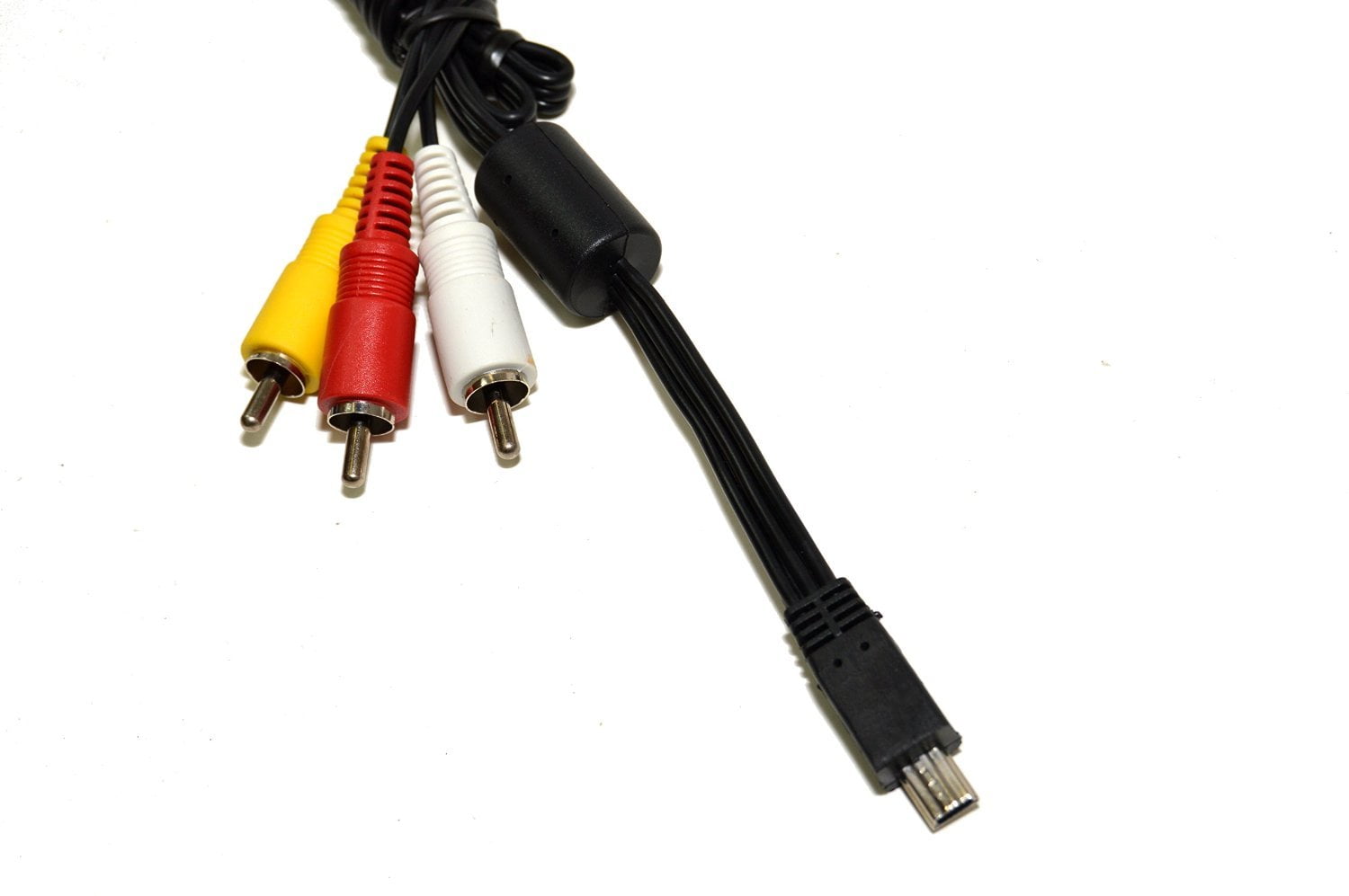 HQRP Mini USB To 3 RCA Audio Video Cable for Canon PowerShot SX400 IS