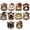 Cat, variant on 10PCS Acrylic Mimicry Diamond Painting Pendant, Double-Sided Printed Christmas Tree Ornament Craft Kit