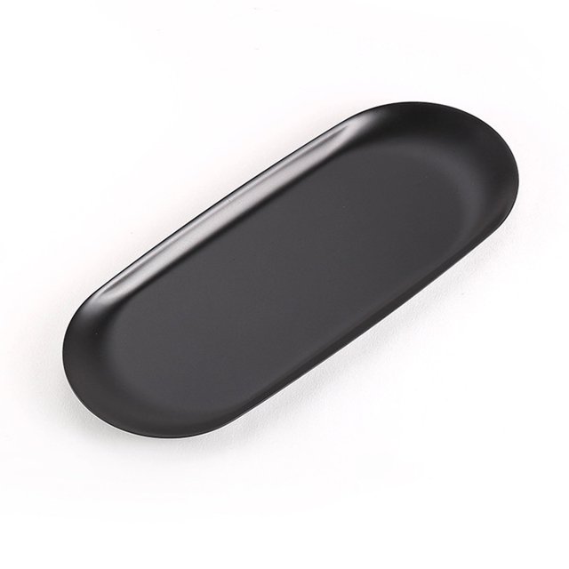 Bandeja decorativa grande de 230 x 95 mm, perfecta para exhibir postres, cosméticos, joyas y velas