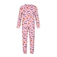 thumbnail image 6 of Family Halloween Pajama Set Long Sleeve Crew Neck, Soft Halloween Family Pajamas with Witch Hat Print, Spooky Matching Halloween Pajamas for Ki’ds Adults, 6 of 6