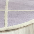 thumbnail image 3 of SAFAVIEH Cambridge Kennedy Geometric Diamonds Wool Area Rug, Lavender/Ivory, 6' x 6' Round, 3 of 6