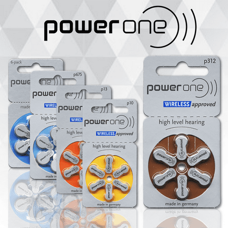 Power One Size 312 Zinc Air Mercury-Free Hearing Aid Batteries (60 Pack)