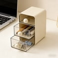 thumbnail image 5 of mfyjkho Clear Plastic Drawer Organizer for Desk, Stationery Storage Solution, Multi-Compartment Office and Dormitory Organizer Shelf, 1 Piece, 5 of 7