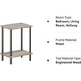 thumbnail image 2 of HOOBRO End Table 3-Tier Nightstand Living Room Entryway Farmhouse Industrial Style Gray BG09BZ01, 2 of 7