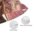thumbnail image 3 of Fotbe Makeup Brush on Pink Glitter Funda de Almohada Decorativa Estilo Occidental, Lujo en Algodón, Fundas para Almohadas King, Cojín Estampado para Decoración del Hogar-20"x30", 3 of 6