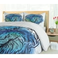 thumbnail image 5 of Ambesonne Lion Duvet Cover Set, Portrait King of Forest, 2-Calking, Pale Blue Turquoise, 5 of 7