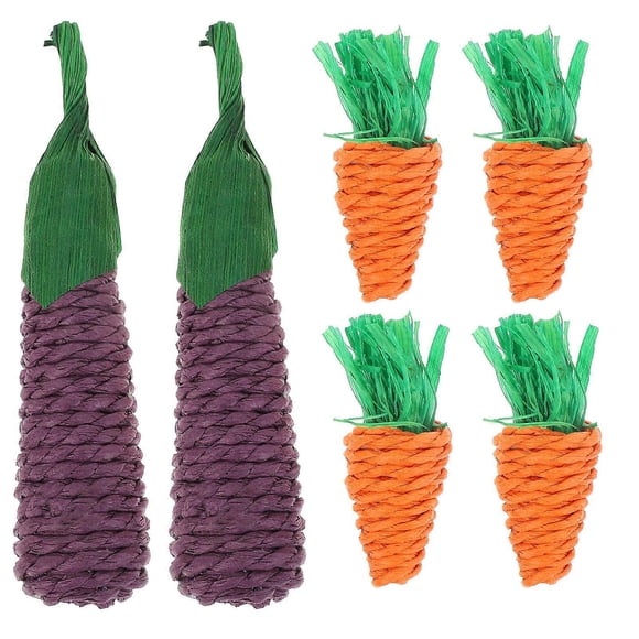 6pcs Hamster Rabbit Molar Toys Small Chew Toys Teeth Care Supplies