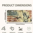 thumbnail image 2 of License Plate,Statue of Liberty with Eagles Decorative Front,Personalized Stainless Steel License Plate Cover For Men Women,12.2" X 6.2", 2 of 7