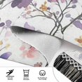 thumbnail image 6 of Yayeee Runner Rug for Bedroom 2'x6' Machine Washable Hallway Non Slip Mat, Purple Wildflowers, 6 of 8
