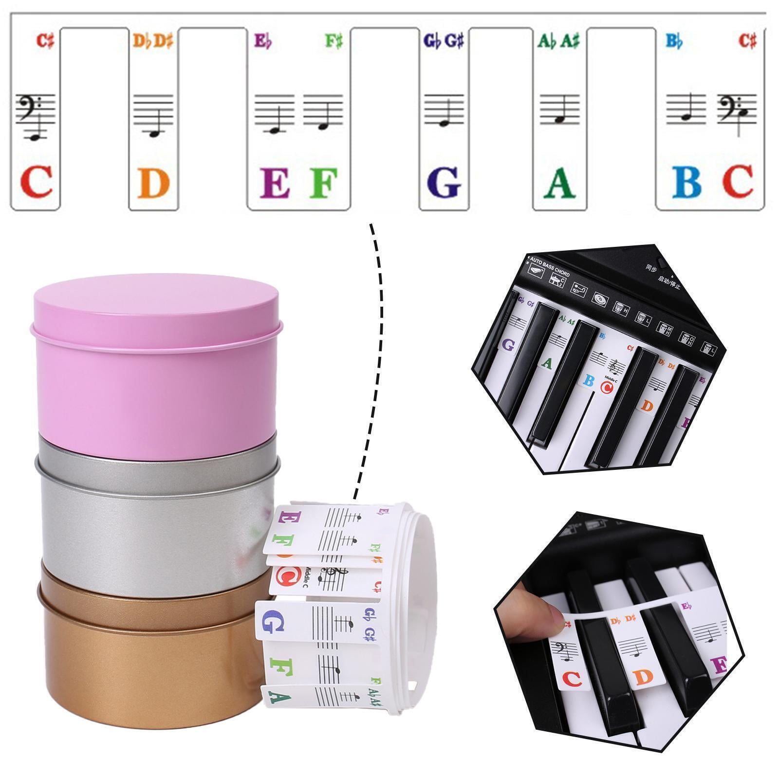 MYSEPT Universal Stave Rake Note Overlay Learning Marker Piano Sticker