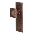 thumbnail image 1 of Copper Factory CF183AN Rectangular Passage Door Set with Heavy Solid Cast Brass, Antique Copper, 1 of 1