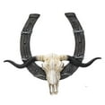 thumbnail image 1 of Western Horseshoe with Cow Skull Wall Plaque 21.75 x 18.5 Inch, 1 of 1