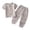 Grey, variant on Bigetiay Boys Summer Short Sleeve Outfit Lightweight Casual Two Piece Ensemble for Toddler Kids, Size 18-24 Months