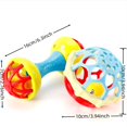 thumbnail image 2 of Baby Rattles Intelligence Toy Baby Hand Grip Rattle Fitness Puzzle Soft Rubber Ball Bell Bite Toys For Babies Preschool Tool, 2 of 4