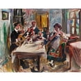 thumbnail image 2 of Lovis Corinth 14x12 Gold Ornate Wood Frame and Double Matted Museum Art Print Titled - Tyrolean Bauernstube (1913), 2 of 4