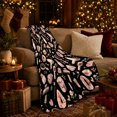 thumbnail image 3 of Elegant Salon Stationery Blush Pink Gold, Cozy Botanical Garden Scene, Warm Flannel Blanket for Sunroom and Reading Nook, Garden Lovers Graduation Gift, Artistic Home Decor, 3 of 9
