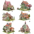 thumbnail image 3 of Langgg 3D Assembly Toy Kids Paper Assembly House Model Children Early Educational DIY Toy Type 6, 3 of 7