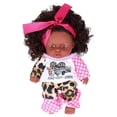 thumbnail image 1 of Vinyl Lifelike Baby Play Doll African Girl Dolls Simulation Children Kids Toddler Doll Toy Q8‑046C, 1 of 4