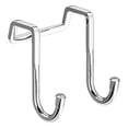 thumbnail image 2 of Over Door Hook Ecohintz Double S-Shaped Stainless Steel Over-Door Hooks - No-Drill Removable Cabinet & Drawer Hangers for Kitchen/Bathroom, Rustproof & Space-Saving Organizer, Stainless Steel Hanger, 2 of 9