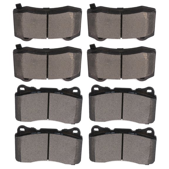 CCIYU Professional Ceramic Disc Pads Set fit for 2004-2007 2015 2018 for Cadillac CTS, 2006-2011 for Cadillac STS, 2010-2012 2017 2018 for Chevrolet Camaro, 2010-2015 for Hyundai Genesis Coupe