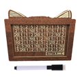 thumbnail image 3 of Hucha de madera con contador, hucha de madera, caja de almacenamiento retro, ahorradora de dinero 1000 euros, 3 of 9