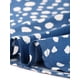 thumbnail image 5 of GRACE & GRANDEUR Blusas de mujer de talla grande con estampado de lunares, escote en V, mangas 3/4, dobladillo peplum, estilo babydoll, 3X, azul, 5 of 6