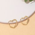thumbnail image 1 of 14K Gold Plated Heart Hoop Huggie Earrings Minimalist Simple Classic For Women Ladies Girls Valentine's Day Birthday Gift 1Pair, 1 of 4