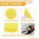 thumbnail image 3 of 6 Pcs 12.5cm Almohadilla de pulido y abrillantado universal de microfibra, almohadilla de cera de lana para pulidora de automóviles, accesorio de taladro amarillo, 3 of 7