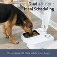 thumbnail image 3 of TRIXIE TX2 Automatic Food Dispenser, Two Timers and Bowls, 48 Hr Timer, Battery Operated, Gray, 3 of 7