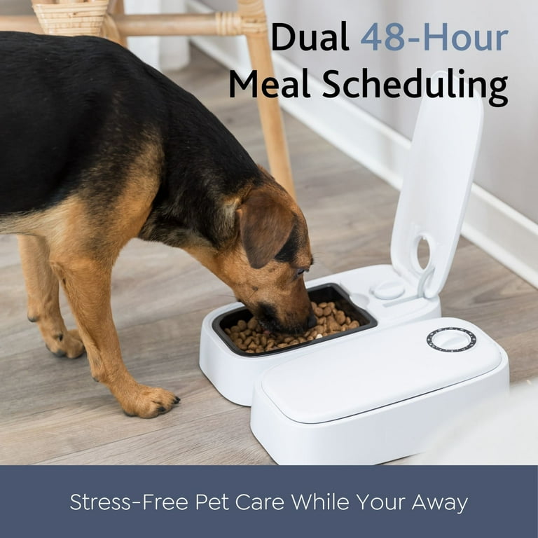 TRIXIE TX2 Automatic Food Dispenser, Two Timers and Bowls, 48 Hr