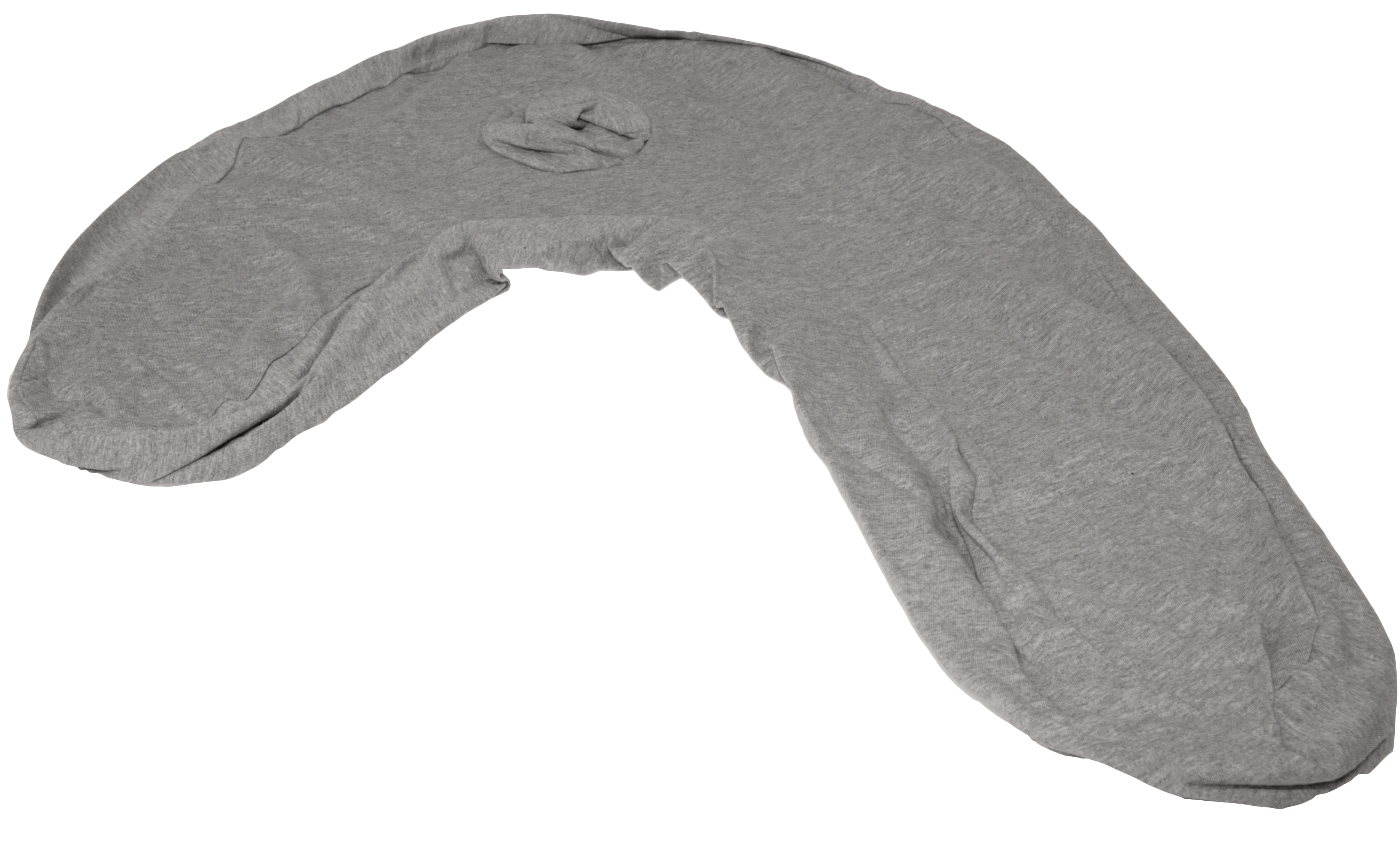 Allergen-Free Cover For Stress Free Side Sleeper Pillow - Soft Jersey Knit, Grey