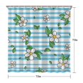thumbnail image 3 of 72x72 Inch Fabric Shower Curtain Waterproof Polyester, Daisy Floral Print, 3 of 6