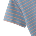 thumbnail image 6 of EnJoCho Toddler Boys Girls Striped Tee Basic Crewneck 𝖡lock Color Short Sleeve Athletic Tops Cotton Baby Casual Comfortable Preschool Daycare Outfit, 6 of 9