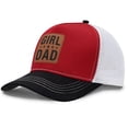 thumbnail image 3 of Gorra Trucker Negro con Parche de Cuero - Regalo de Hija para Papá, 3 of 4