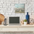 thumbnail image 2 of Stupell Home Décor Lake Boat Beach Landscape Blue Brown Painting Canvas Wall Art by Main Line Studio, 2 of 6