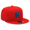 thumbnail image 3 of Men's New Era Red Houston Texans Omaha 59FIFTY Fitted Hat, 3 of 5