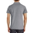 thumbnail image 2 of Gomelly Men Summer Tops Button T Shirts Solid Polo Shirt Mens Casual Tennis Tee Short Sleeve T-shirt Light Gray 2XL, 2 of 4