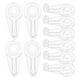 thumbnail image 5 of BRIGHTFUFU Kit de clips de retención de vidrio transparente de 50 piezas con tornillos para fijar puertas de gabinetes de vidrio y ventanas Soportes de paneles de vidrio Juego de clips de espejo, 5 of 7
